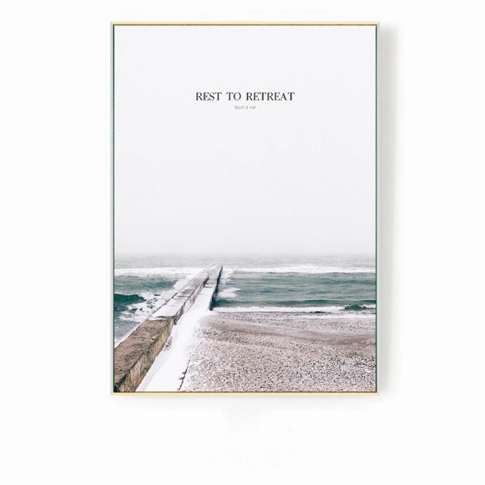 Inspirational Ocean Photographic Wall Art With Frame