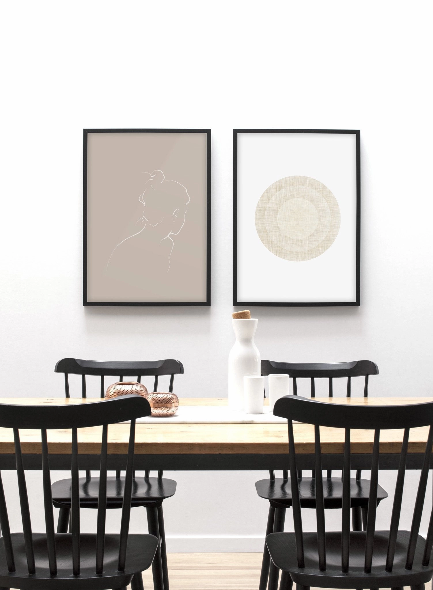 Into the Distance in Beige, Poster