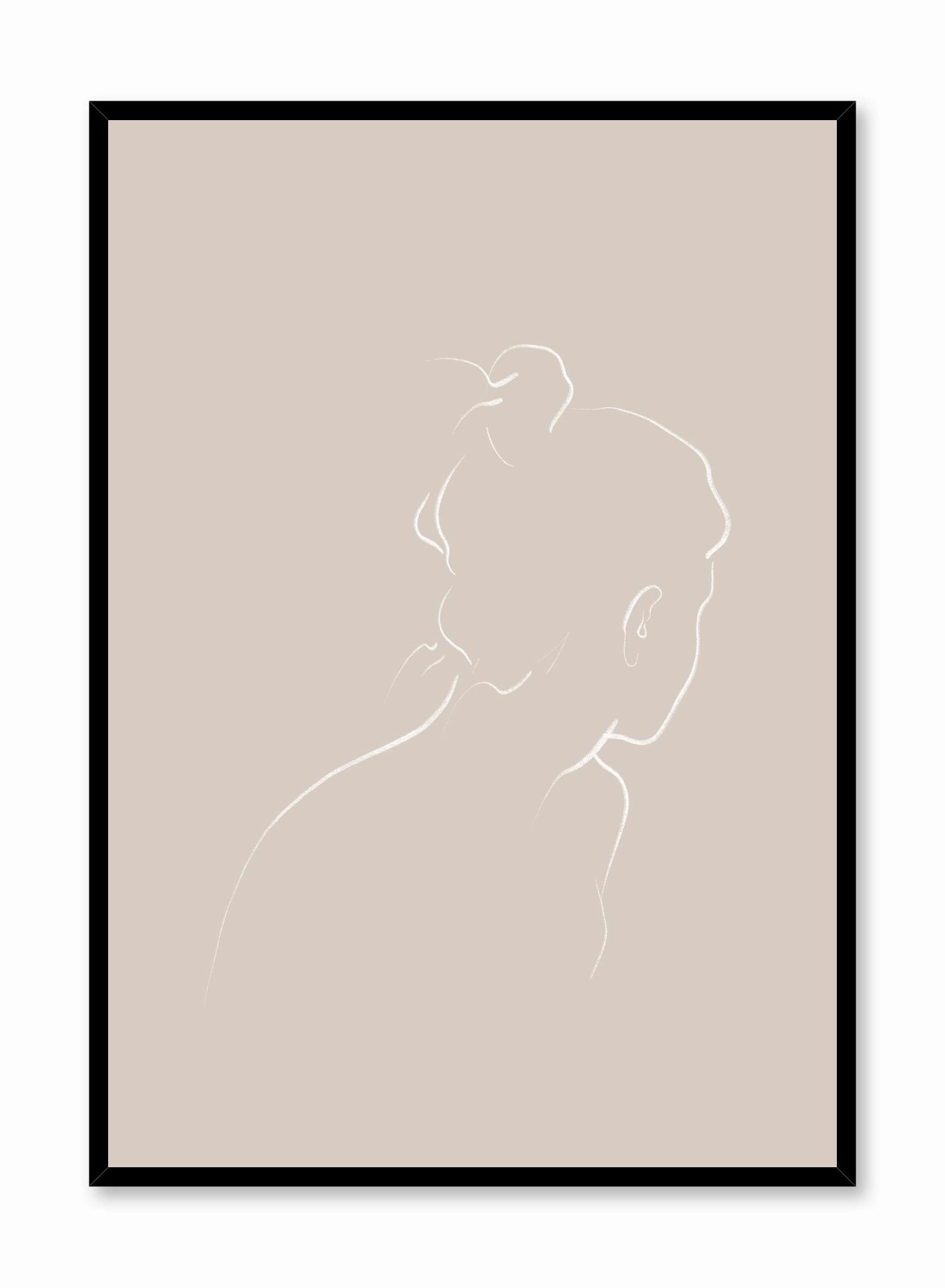 Into the Distance in Beige, Posterpop culture themed posters