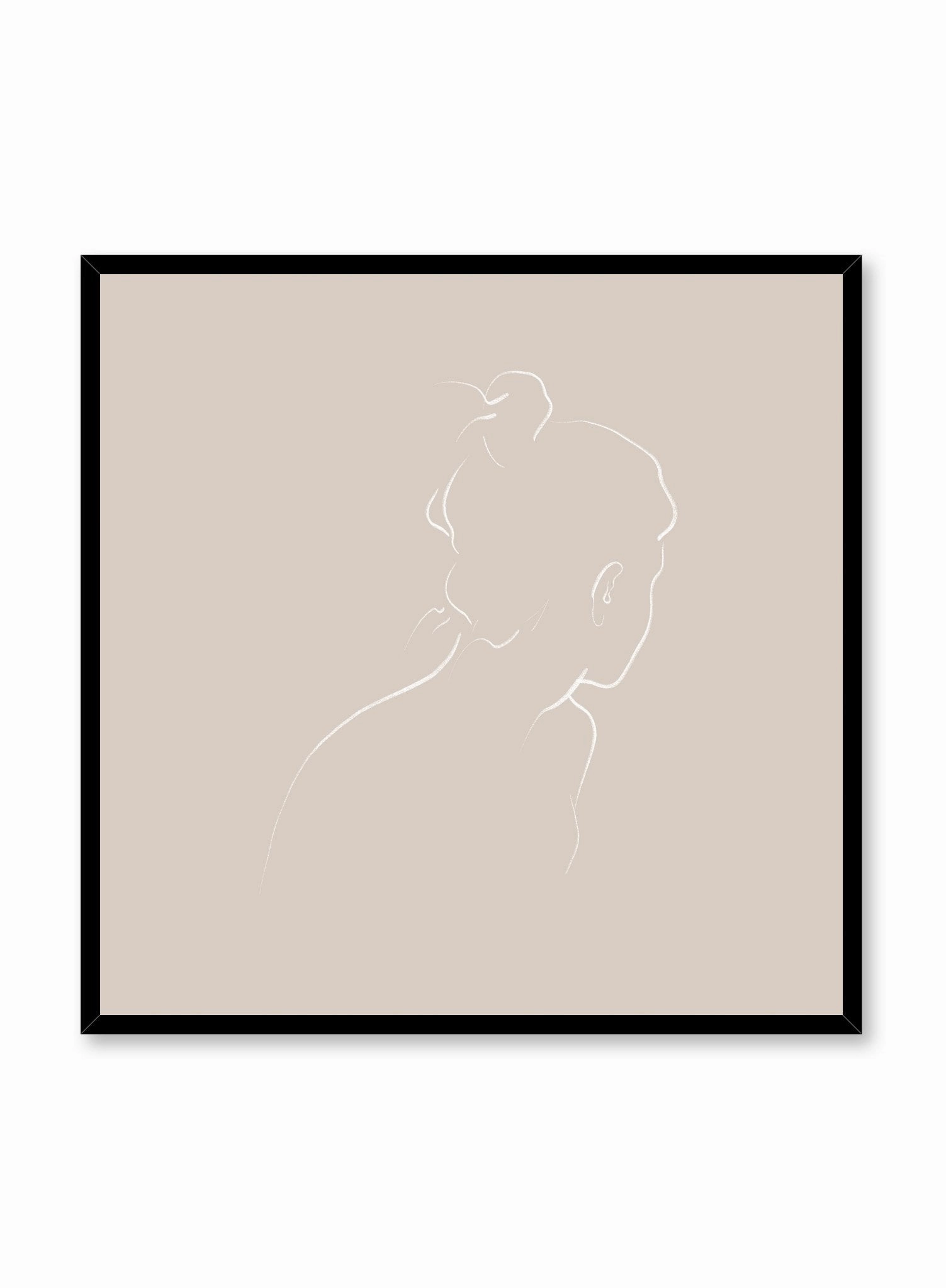 Into the Distance in Beige, Poster