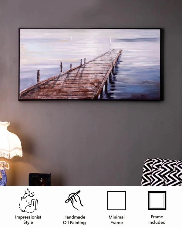 Into the Horizon Semi Hand-made Wall Art - 48*25 Inch