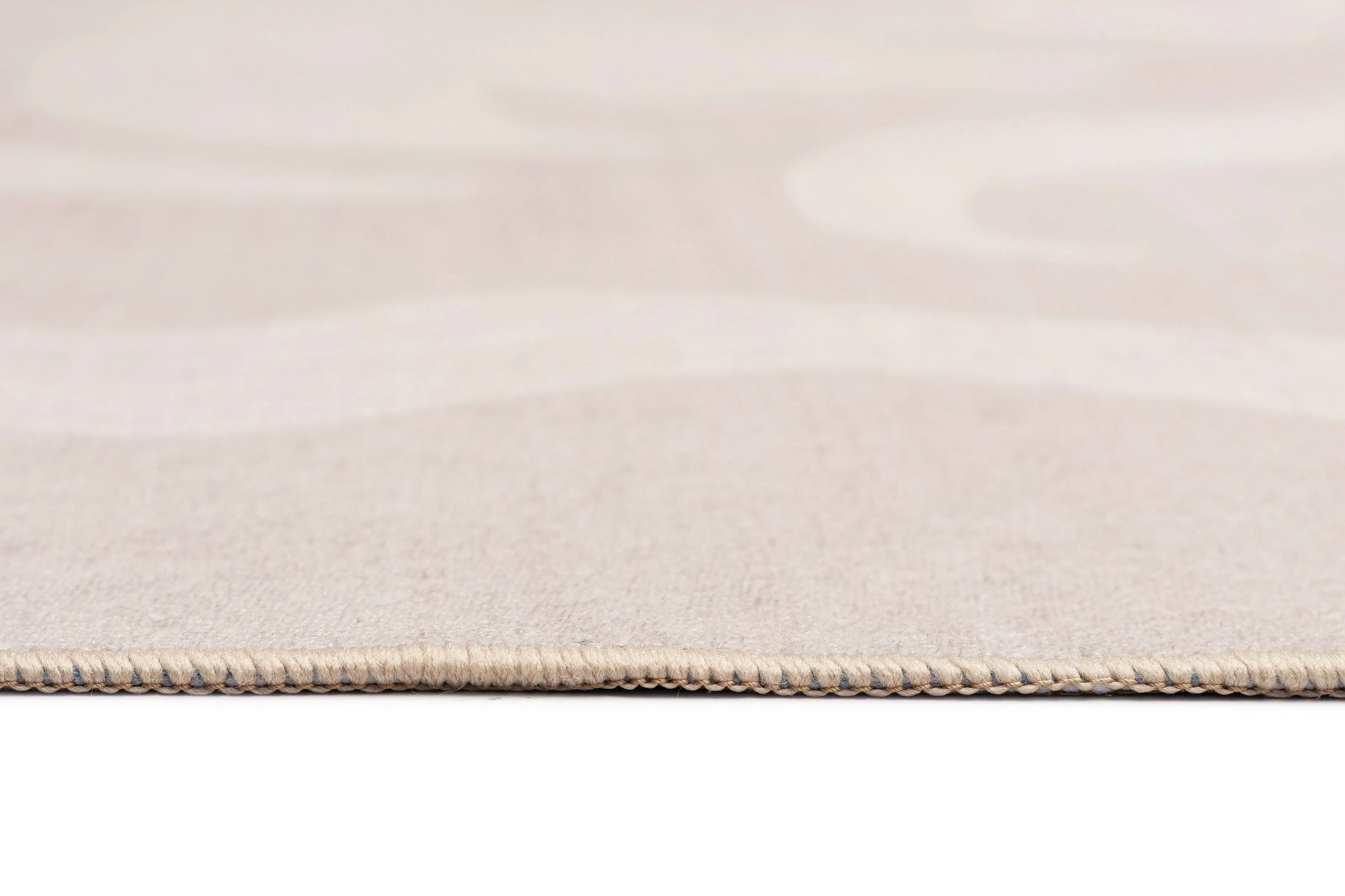 Irene Beige Botanical Washable Rug