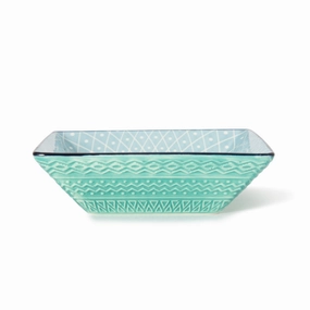 Iroiro20 Square Dish Fibonaccihand-painted ceramic bowl