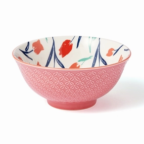 Iroiro Large Bowl Tulipshand-painted ceramic bowl