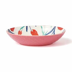 Iroiro Oval Plate Tulipshand-painted ceramic bowl