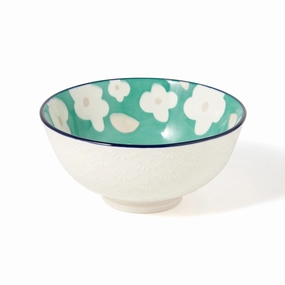 Iroiro Rice Bowl Retroflowerhand-painted ceramic bowl