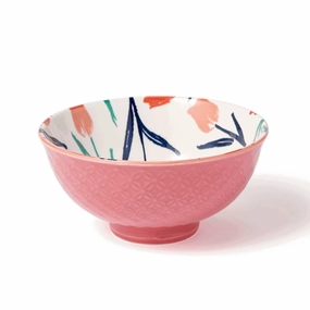 Iroiro Rice Bowl Tulipshand-painted ceramic bowl