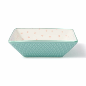 Iroiro Square Dot Pkhand-painted ceramic bowl