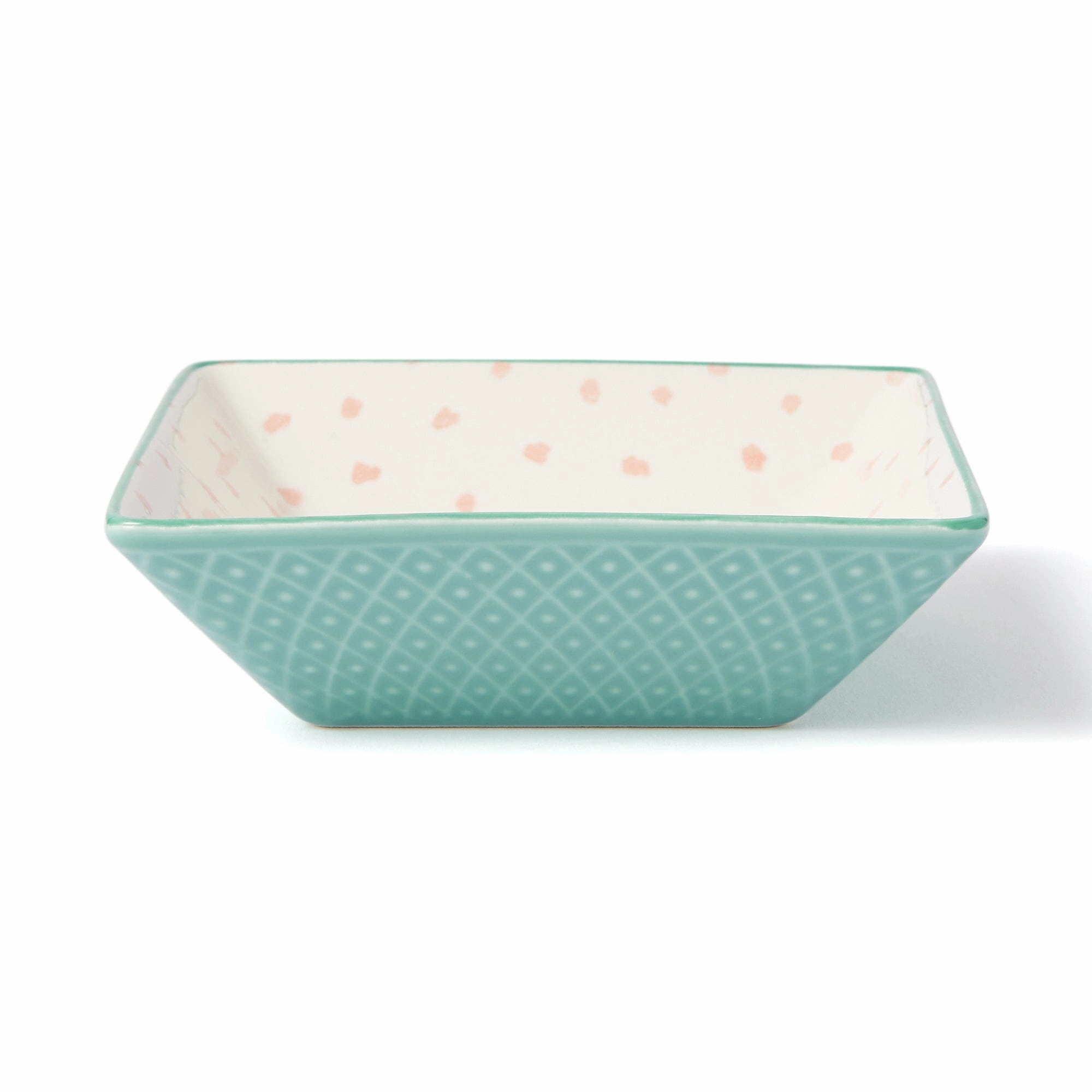 Iroiro Square Dot Pkhand-painted ceramic bowl