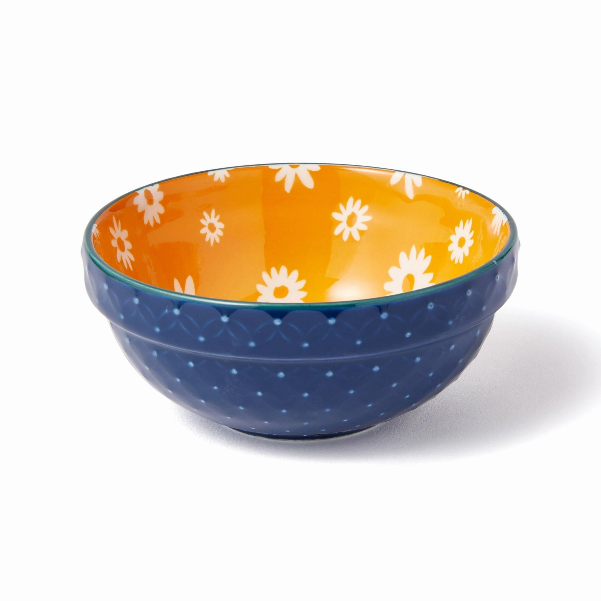 Iroiro Stacking Bowl Daisy Orangehand-painted ceramic bowl