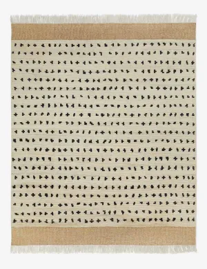 Irregular Dots Hand-Knotted Wool Rug by Sarah Sherman Samuelmodern color block patchwork rug