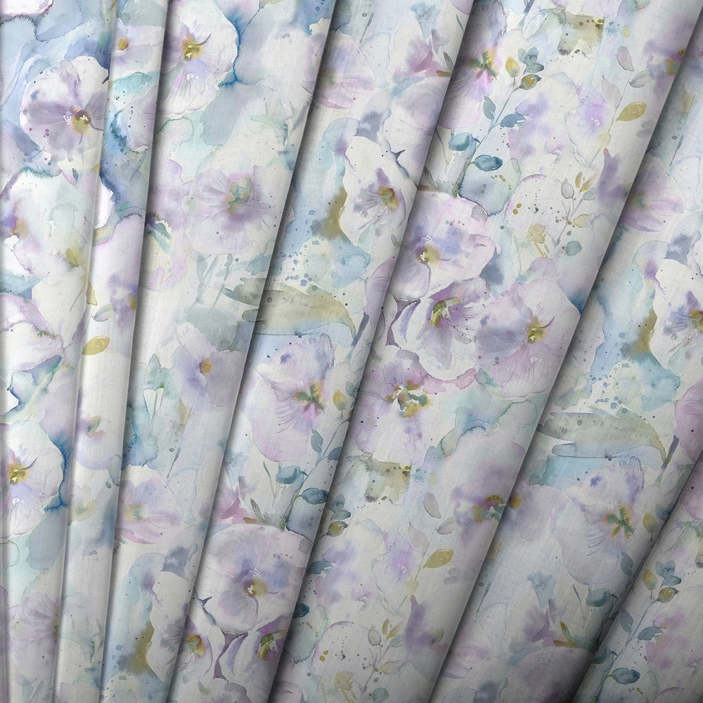 Isabela Printed Cotton Made to Measure Roman Blinds Violet
