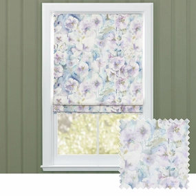 Isabela Printed Cotton Made to Measure Roman Blinds Violetbedding sets ,throw blankets 