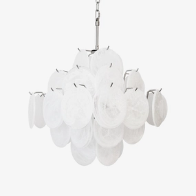 Isadora Murano White Disc Chandelierrustic chandelier,bedroom chandelier 