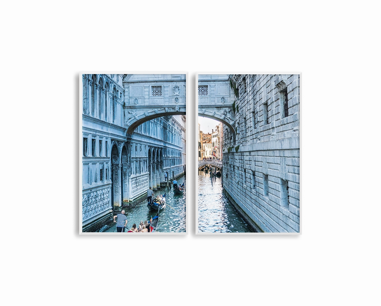 Italy Venice Riverin The City Set Includes Two Prints