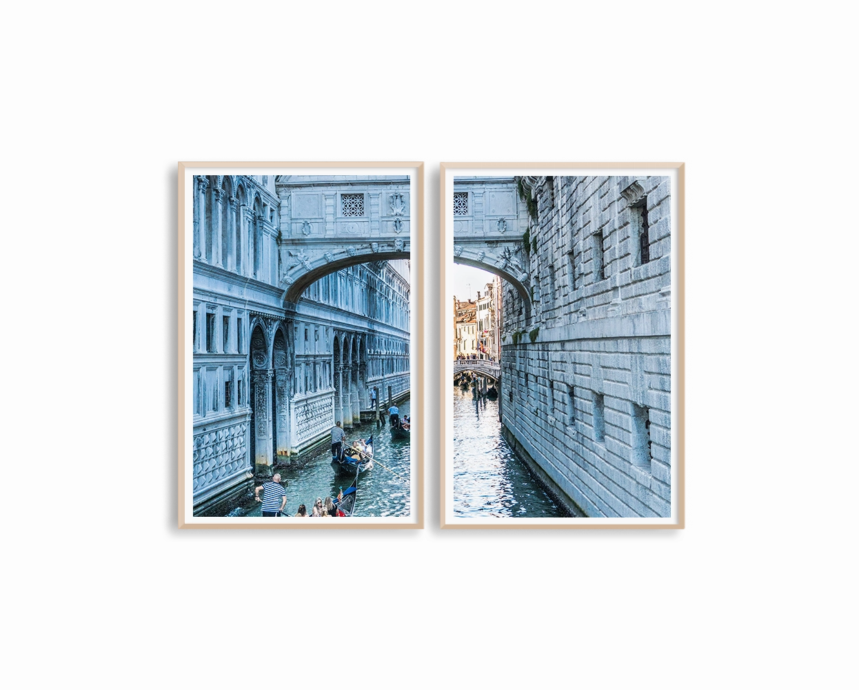 Italy Venice Riverin The City Set Includes Two Prints