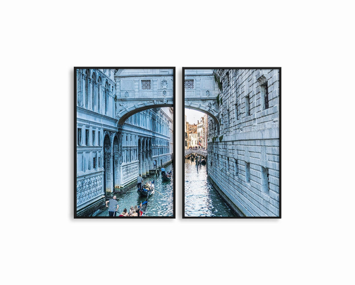 Italy Venice Riverin The City Set Includes Two Prints