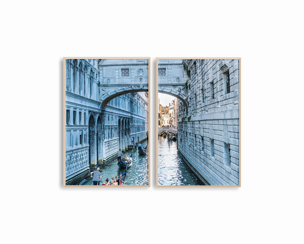Italy Venice Riverin The City Set Includes Two Prints
