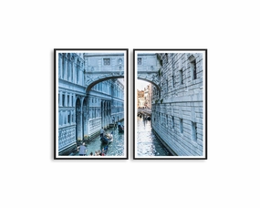 Italy Venice Riverin The City Set Includes Two Printsnordic style wall decor