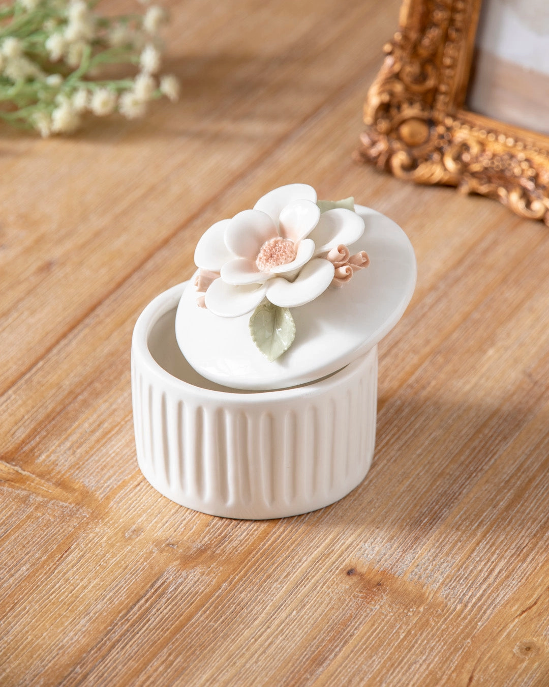 Ivory Blossom Trinket Keeperhome decor ,wall decor 