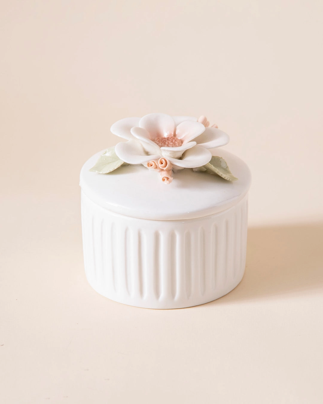 Ivory Blossom Trinket Keeper