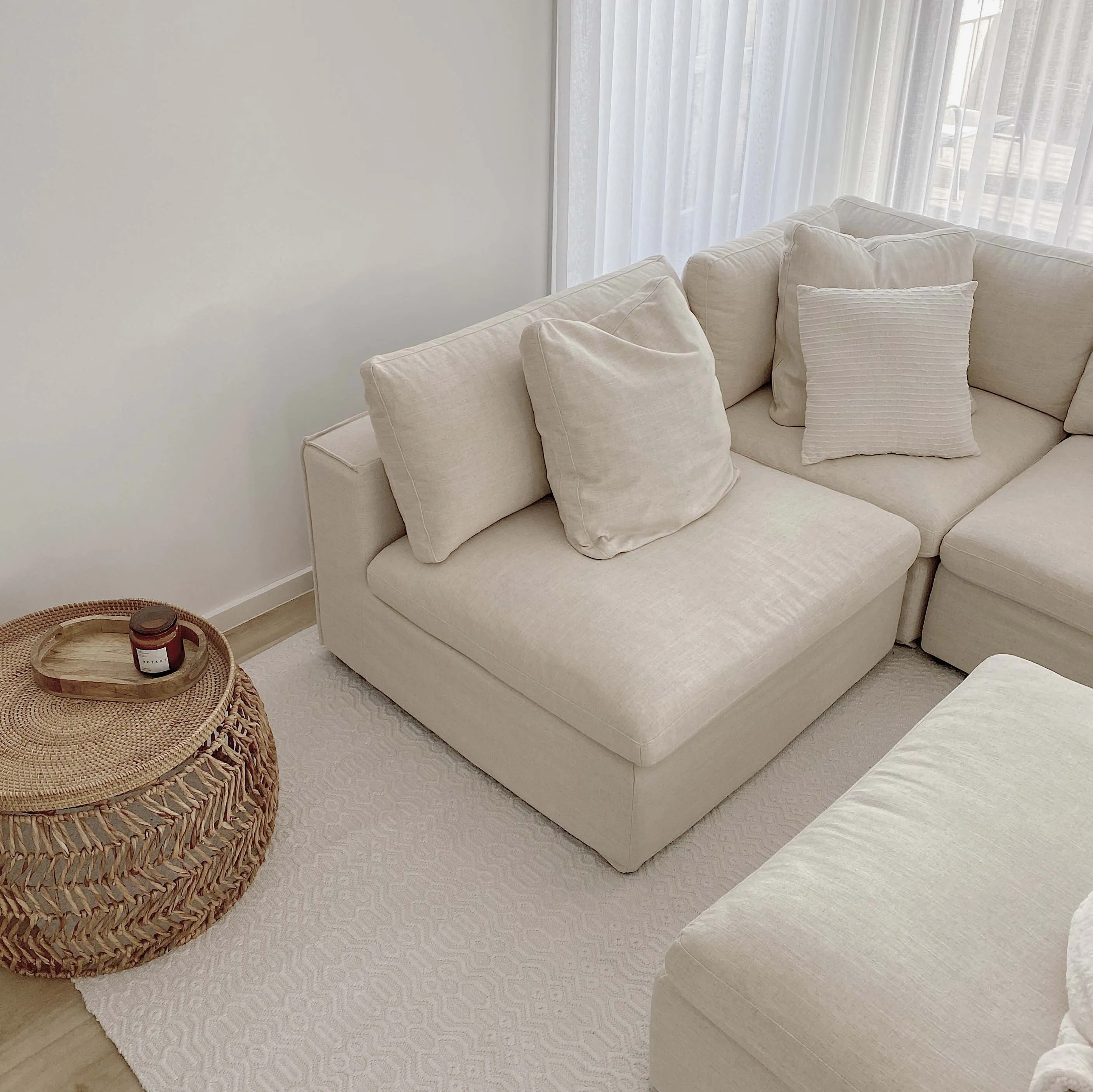 Ivy Ivory Indoor Outdoor PET Rug