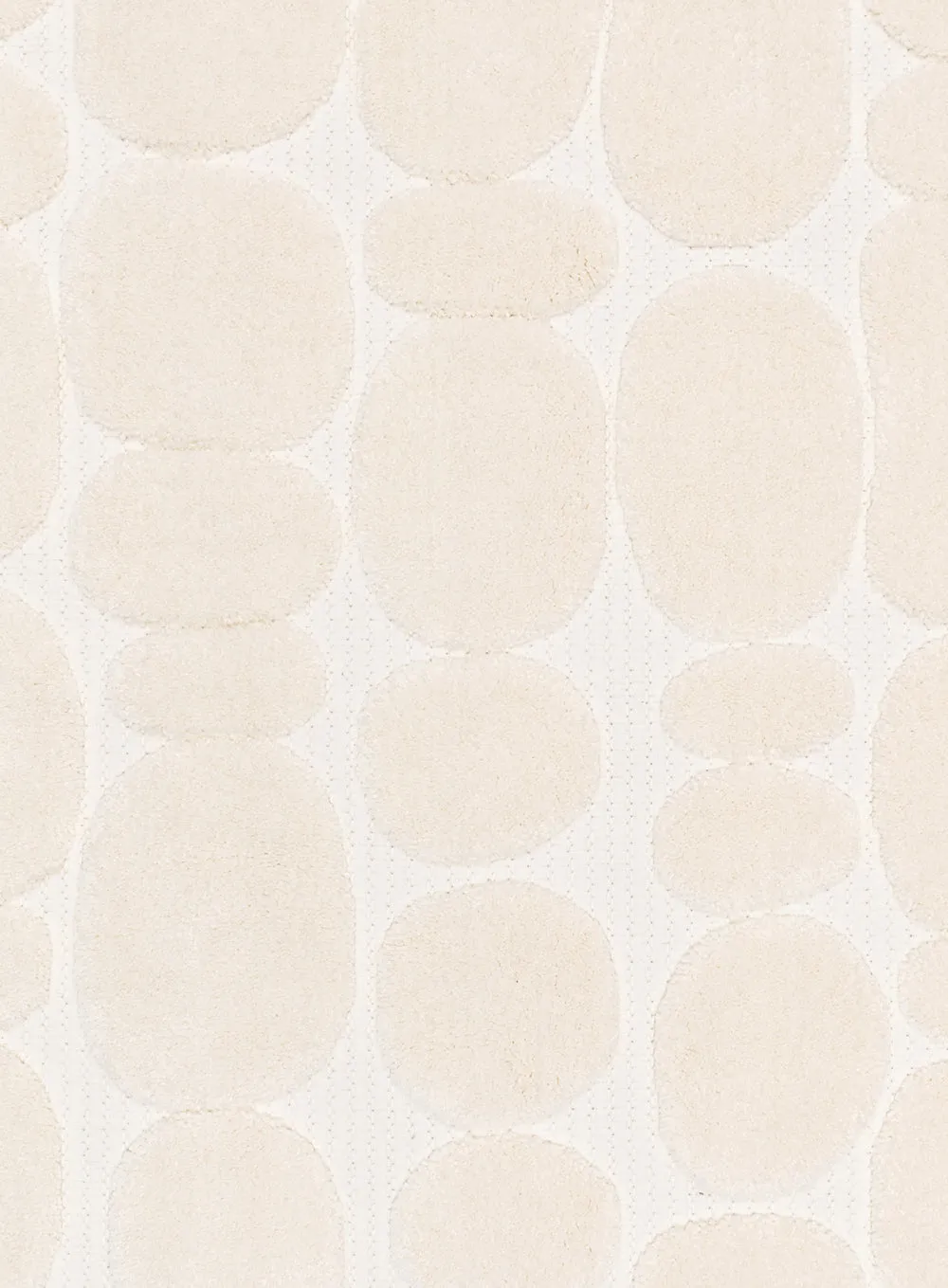 Jacinta Ivory Abstract Round Rug