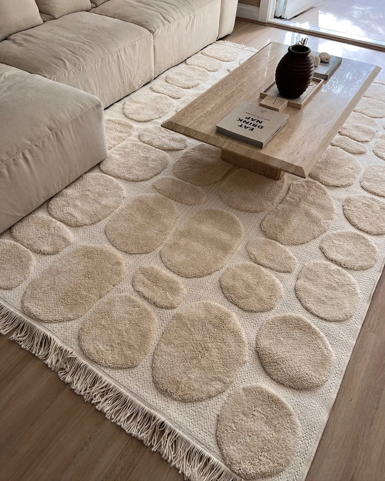 Jacinta Ivory Abstract Rug *NO RETURNS UNLESS FAULTY