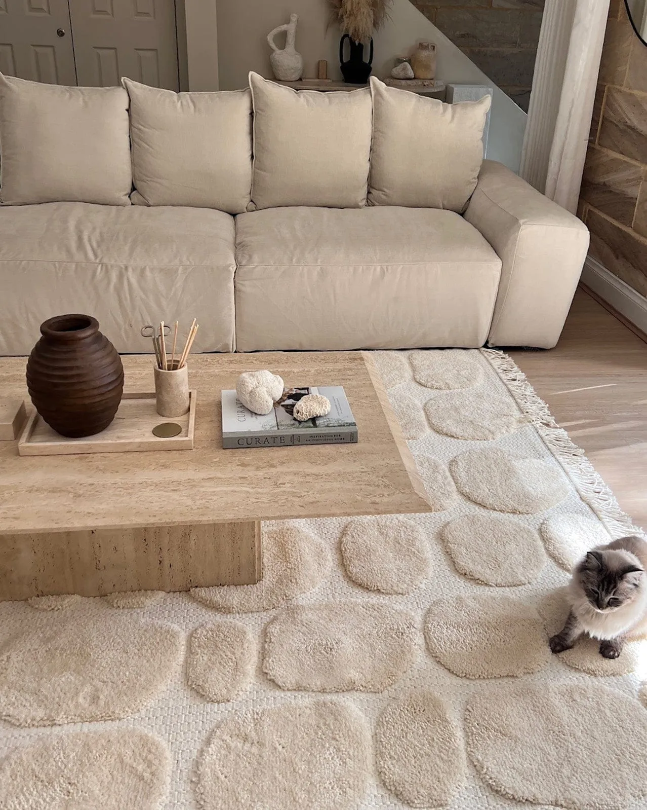 Jacinta Ivory Abstract Rug *NO RETURNS UNLESS FAULTY