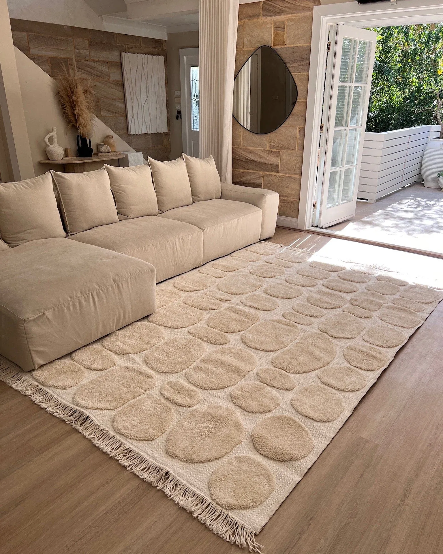 Jacinta Ivory Abstract Rug *NO RETURNS UNLESS FAULTY
