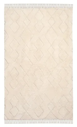 Jahna Cream Beige Diamond Tribal Washable Rug *NO RETURNS UNLESS FAULTYmodern color block patchwork rug