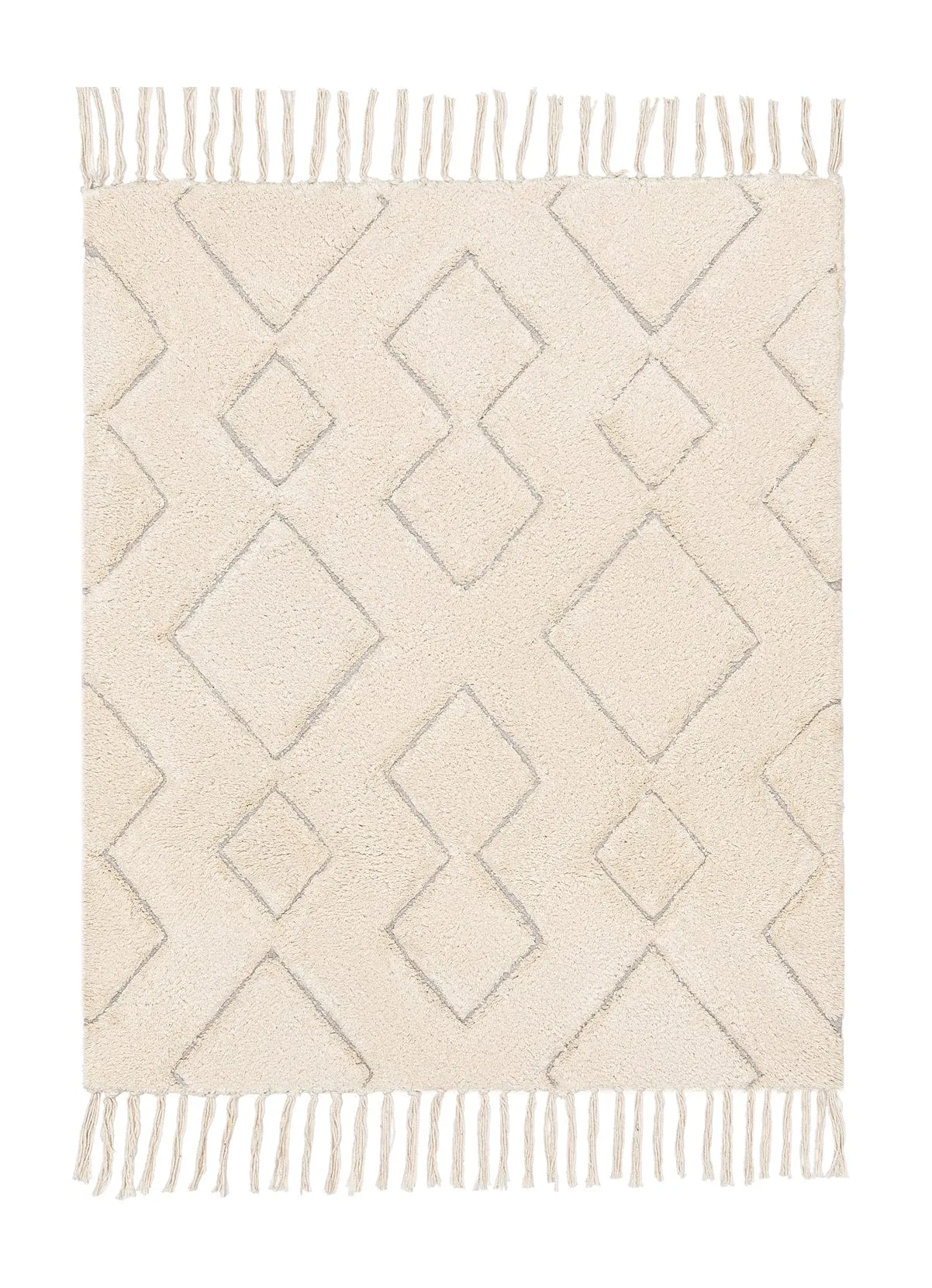 Jahna Cream Tribal Washable Bath Mat *NO RETURNS UNLESS FAULTYmodern color block patchwork rug