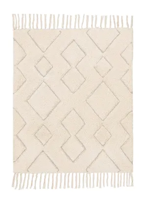 Jahna Cream Tribal Washable Bath Mat *NO RETURNS UNLESS FAULTYmodern color block patchwork rug