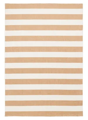 Jaida Tan Brown Cream Stripe Washable Rugmodern color block patchwork rug