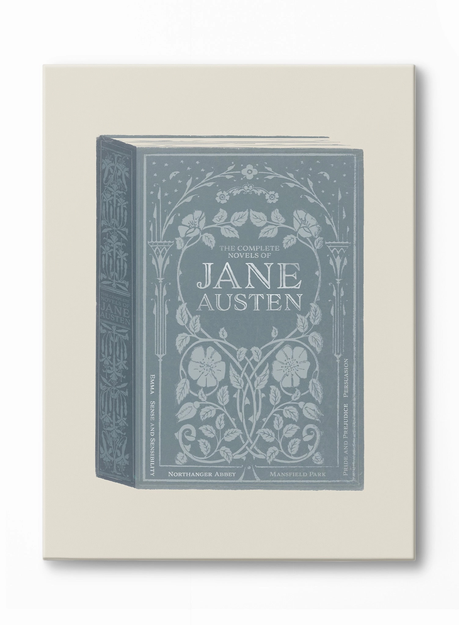 Jane Austen Book Cover, Canvasindoor decorative canvas print