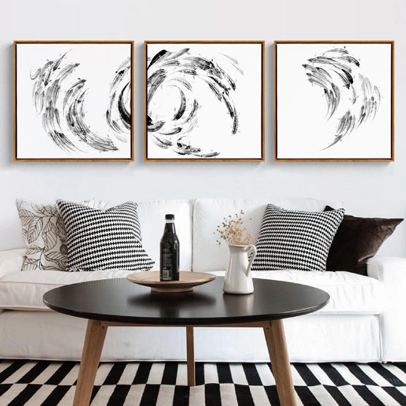 Japanese Koi Fish Wall Art With Frame