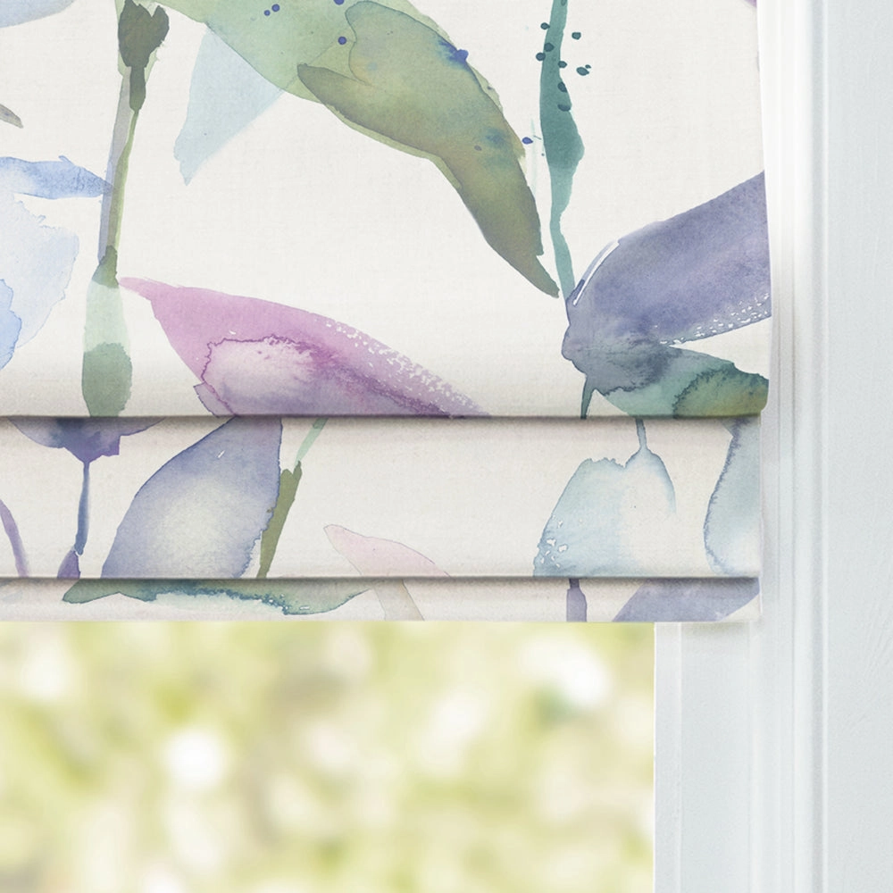 Jarvis Printed Cotton Made to Measure Roman Blinds Pacific