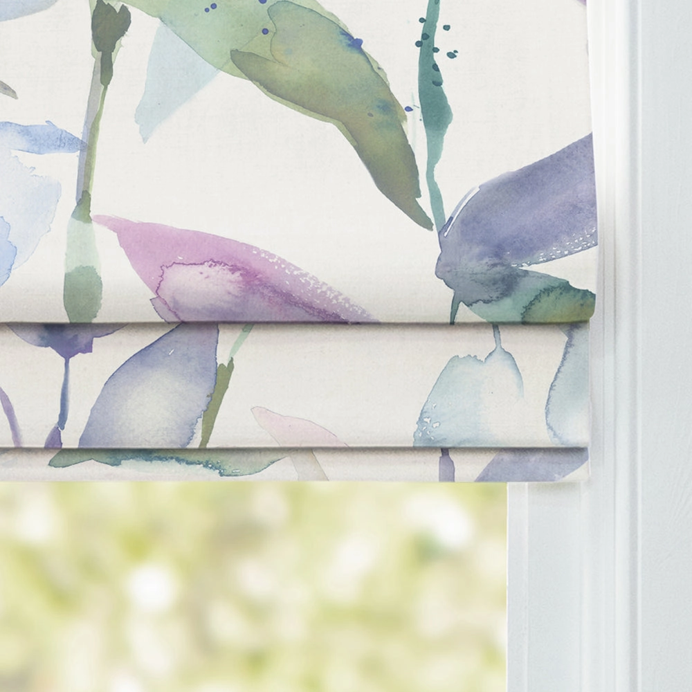 Jarvis Printed Cotton Made to Measure Roman Blinds Pacific