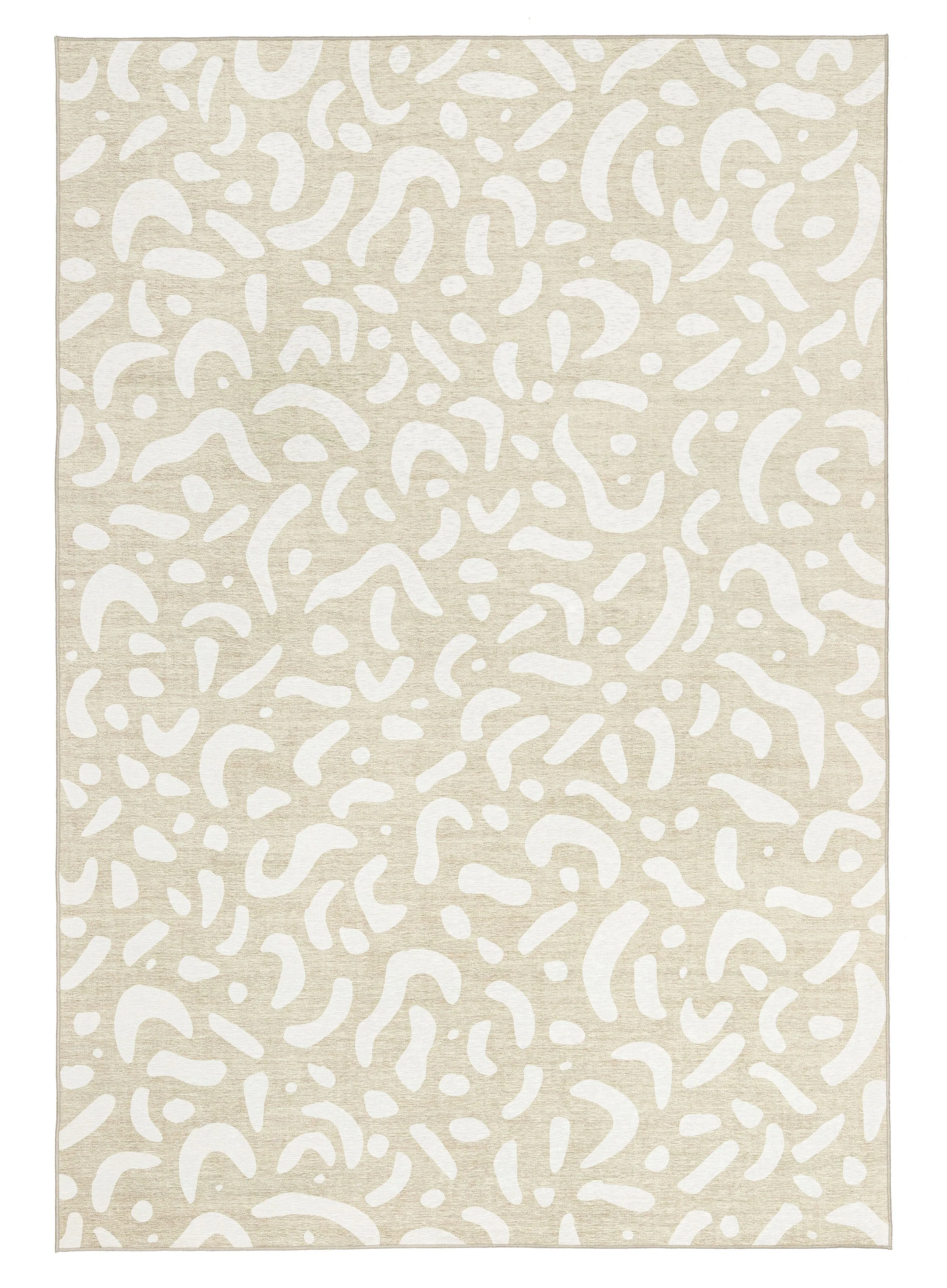 Jazlyn Beige Cream Indoor Outdoor Washable Rug *NO RETURNS UNLESS FAULTYmodern color block patchwork rug