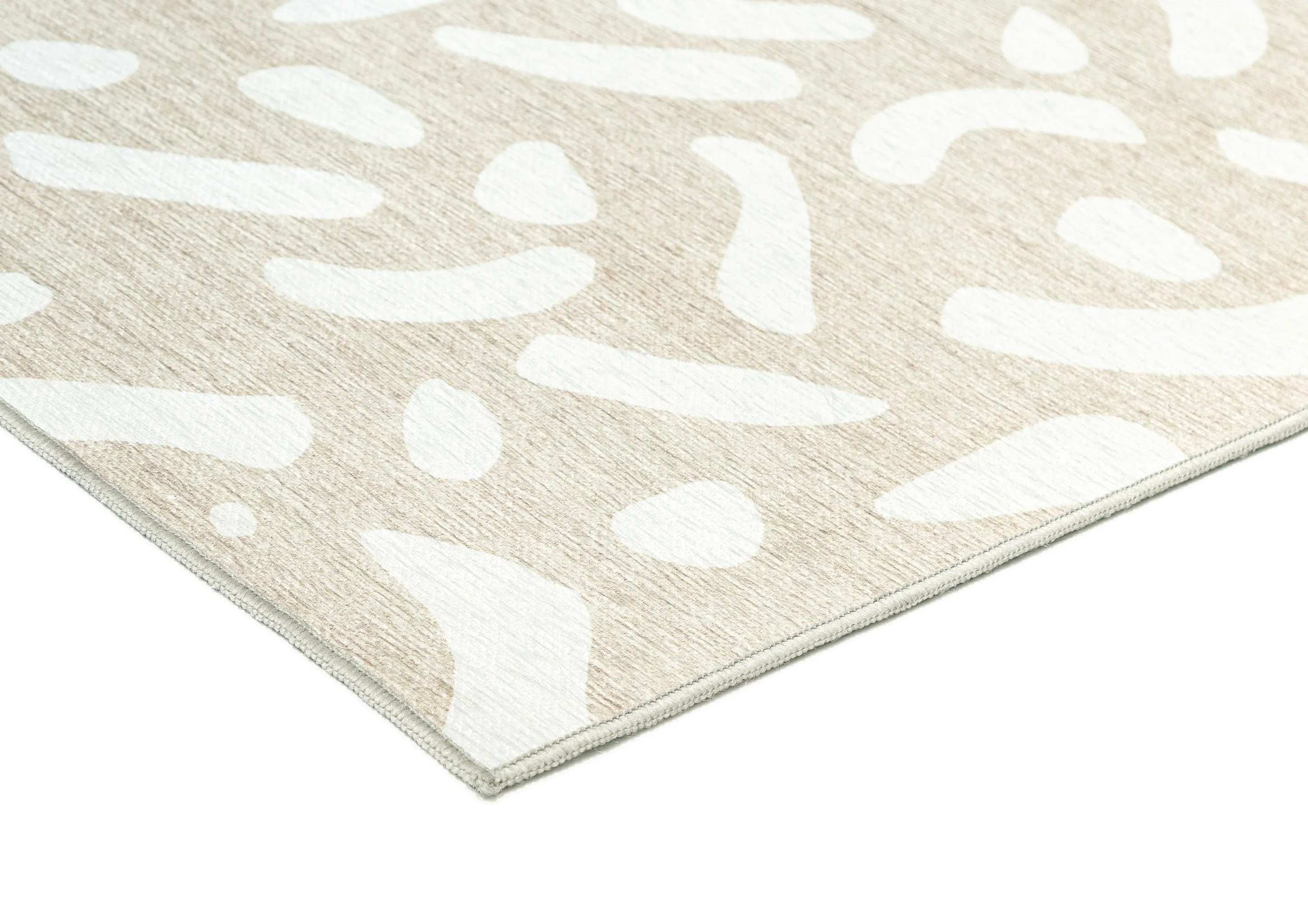 Jazlyn Beige Cream Indoor Outdoor Washable Rug *NO RETURNS UNLESS FAULTY