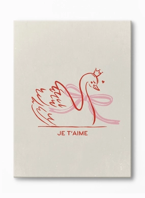 Je T'aime, Canvasindoor decorative canvas print