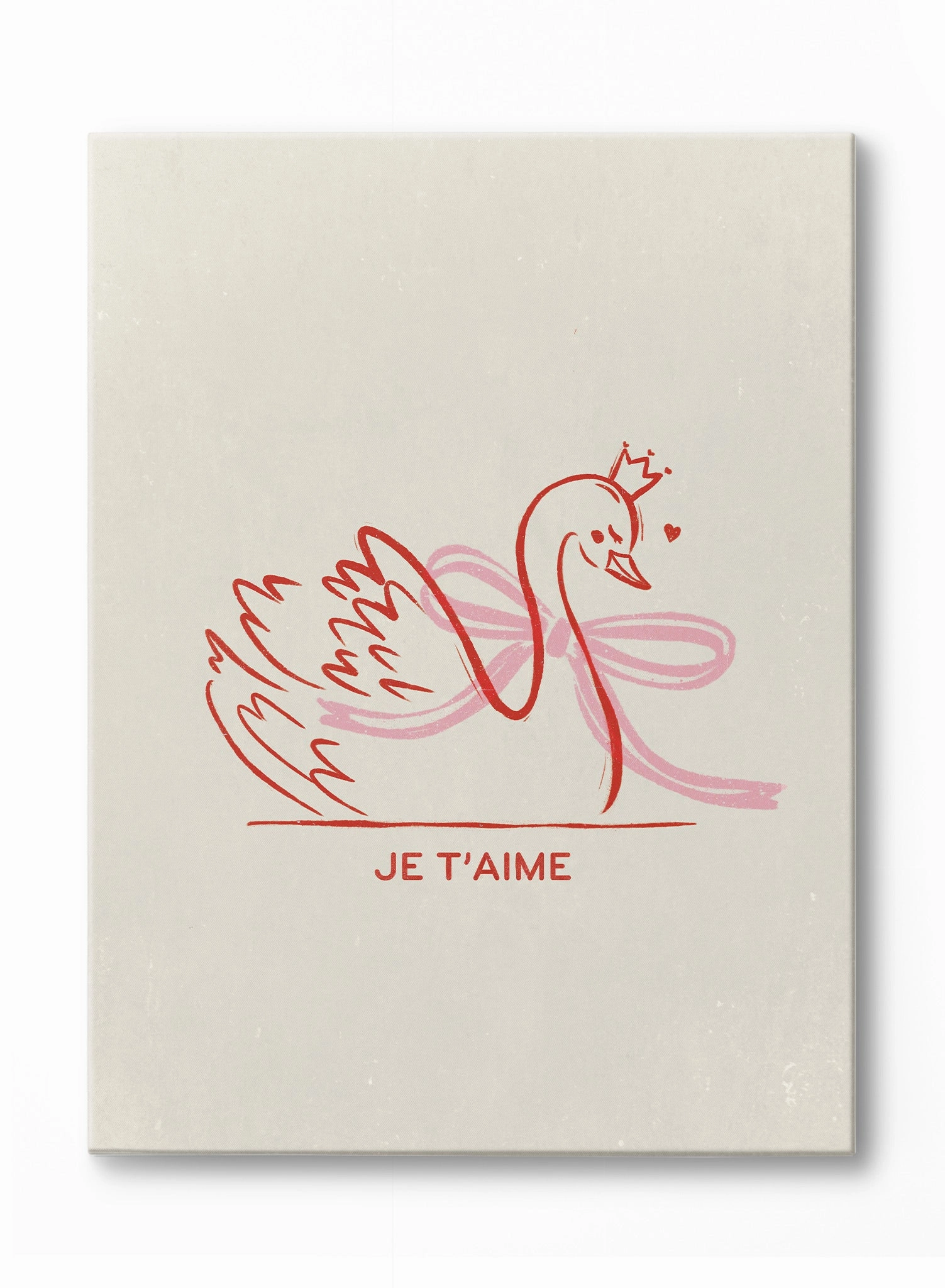 Je T'aime, Canvasindoor decorative canvas print
