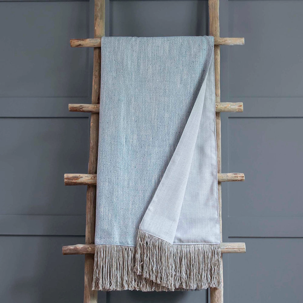 Jedburgh Chevron Throw Bluebell