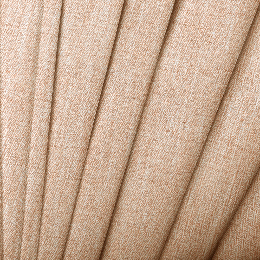 Jedburgh Textured Woven Made to Measure Curtains Coral