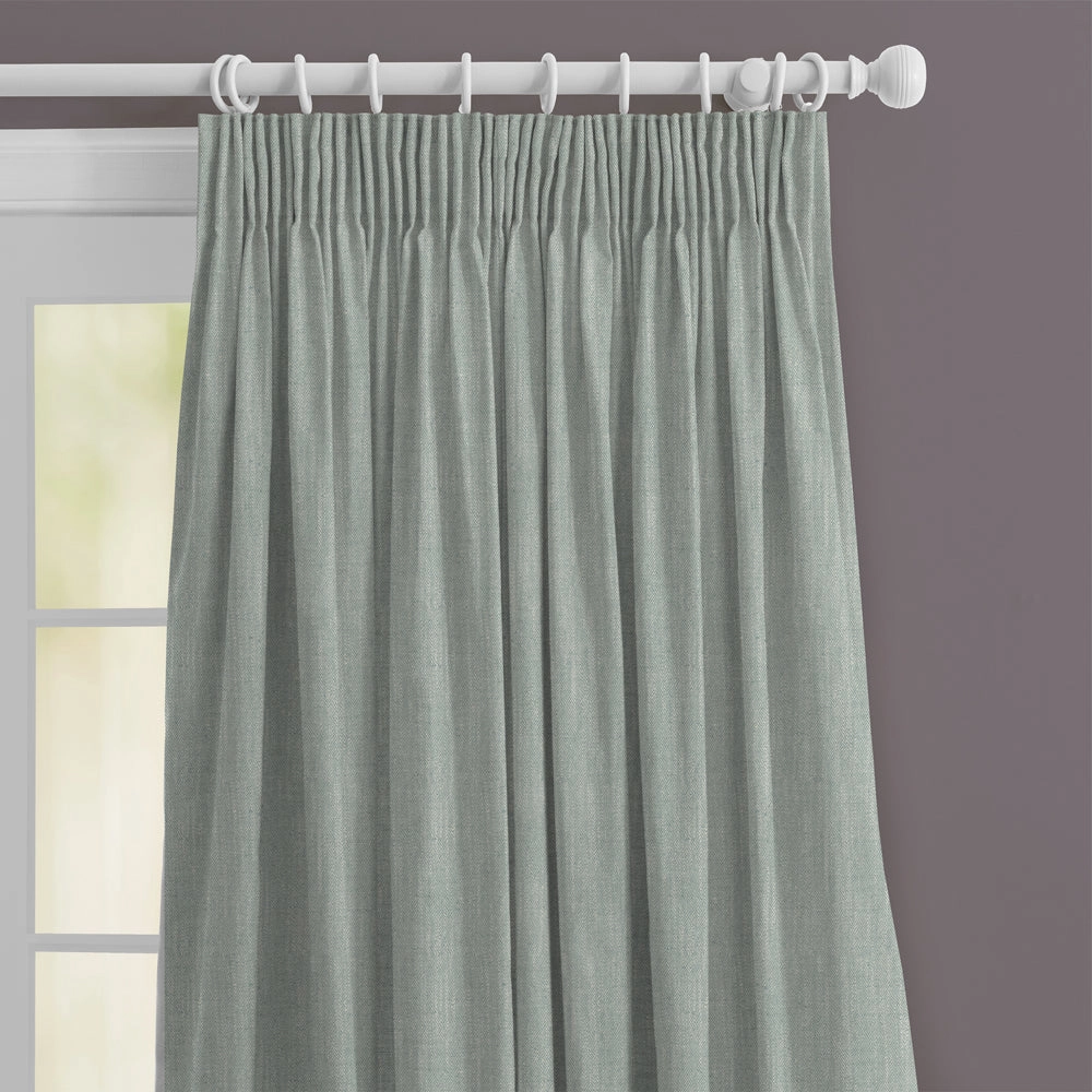 Jedburgh Textured Woven Made to Measure Curtains Mineral