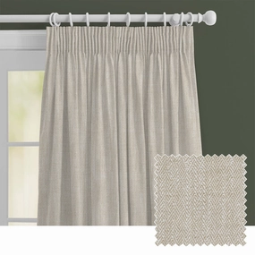Jedburgh Textured Woven Made to Measure Curtains Naturalbedding sets ,throw blankets 