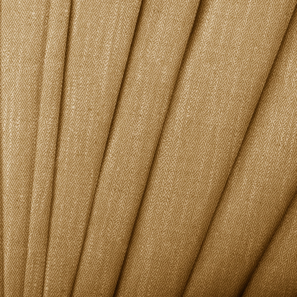 Jedburgh Textured Woven Made to Measure Curtains Ochre
