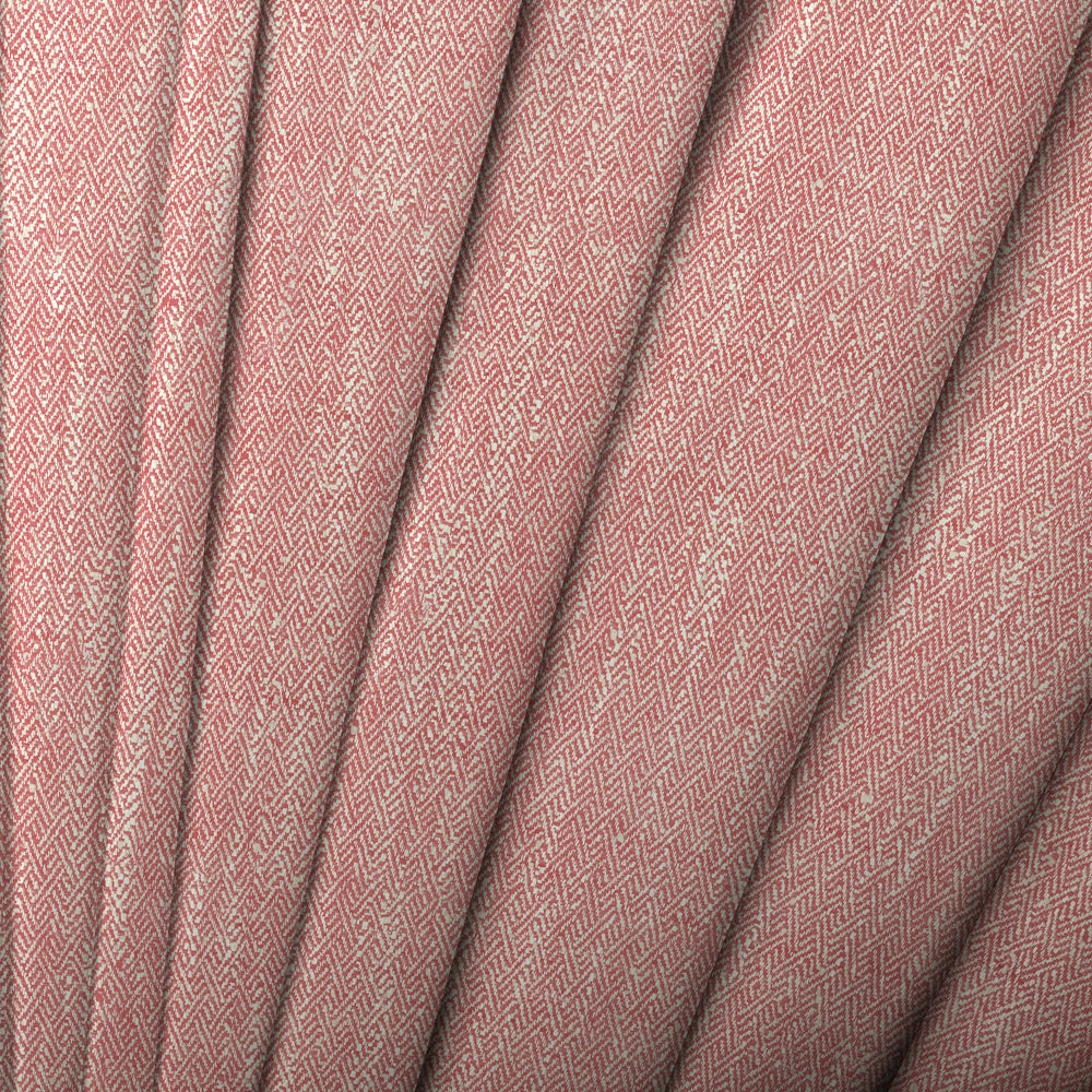 Jedburgh Textured Woven Made to Measure Curtains Poppy