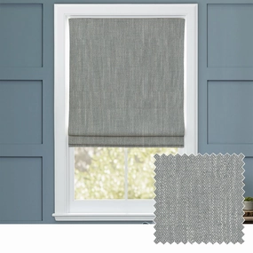 Jedburgh Textured Woven Made to Measure Roman Blinds Charcoalbedding sets ,throw blankets 