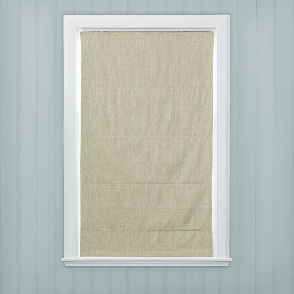 Jedburgh Textured Woven Made to Measure Roman Blinds Cream